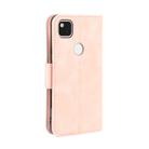 For Google Pixel 4a 4G Wallet Style Skin Feel Calf Pattern Leather Case with Separate Card Slot(Pink) - 4