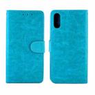 For Xiaomi Redmi 9A Crazy Horse Texture Leather Horizontal Flip Protective Case with Holder & Card Slots & Wallet & Photo Frame(baby Blue) - 2