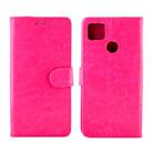 For Xiaomi Redmi 9C Crazy Horse Texture Leather Horizontal Flip Protective Case with Holder & Card Slots & Wallet & Photo Frame(Magenta) - 2