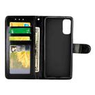 For OPPO Reno4 Crazy Horse Texture Leather Horizontal Flip Protective Case with Holder & Card Slots & Wallet & Photo Frame(Black) - 3