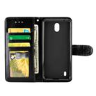 For Nokia C1 Crazy Horse Texture Leather Horizontal Flip Protective Case with Holder & Card Slots & Wallet & Photo Frame(Black) - 3