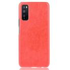 For Huawei Enjoy Z/Enjoy 20 Pro Shockproof Litchi Texture PC + PU Case(Red) - 2