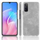 For Huawei Enjoy Z/Enjoy 20 Pro Shockproof Litchi Texture PC + PU Case(Gray) - 1