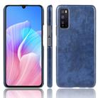 For Huawei Enjoy Z/Enjoy 20 Pro Shockproof Litchi Texture PC + PU Case(Blue) - 1