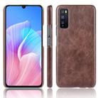 For Huawei Enjoy Z/Enjoy 20 Pro Shockproof Litchi Texture PC + PU Case(Brown) - 1