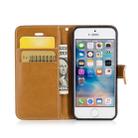 Color Matching Denim Texture Leather Case for iPhone 5 &  Se , with Holder & Card Slots & Wallet & Lanyard(Gray) - 5