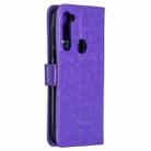 For Motorola Moto G Pro Crazy Horse Texture Horizontal Flip Leather Case with Holder & Card Slots & Wallet & Photo Frame(Purple) - 3