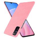 For Huawei Enjoy Z/Enjoy 20 Pro Shockproof Crocodile Texture PC + PU Case(Pink) - 2