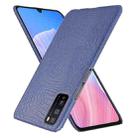 For Huawei Enjoy Z/Enjoy 20 Pro Shockproof Crocodile Texture PC + PU Case(Blue) - 2