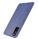 For Huawei Enjoy Z/Enjoy 20 Pro Shockproof Crocodile Texture PC + PU Case(Blue) - 3