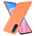 For Huawei Enjoy Z/Enjoy 20 Pro Shockproof Crocodile Texture PC + PU Case(Orange) - 2