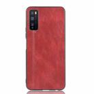 For Huawei Enjoy Z/Enjoy 20 Pro Shockproof Sewing Cow Pattern Skin PC + PU + TPU Case(Red) - 2