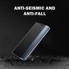 For Xiaomi Redmi 9A Side Window Display with Magnetic Suction / Bracket / Sleep Function / Plain Leather + PC Flip Phone Case(Black) - 3