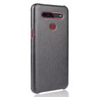 For LG K51S Shockproof Litchi Texture PC + PU Case(Black) - 3