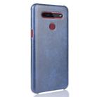 For LG K51S Shockproof Litchi Texture PC + PU Case(Blue) - 3