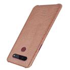 For LG K51S Shockproof Crocodile Texture PC + PU Case(Brown) - 3