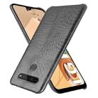 For LG K41S Shockproof Crocodile Texture PC + PU Case(Black) - 2