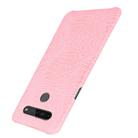 For LG K41S Shockproof Crocodile Texture PC + PU Case(Pink) - 3