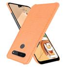 For LG K41S Shockproof Crocodile Texture PC + PU Case(Orange) - 2