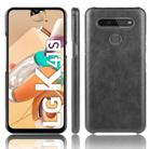 For LG K41S Shockproof Litchi Texture PC + PU Case(Black) - 1