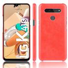 For LG K41S Shockproof Litchi Texture PC + PU Case(Red) - 1