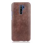 For Xiaomi Redmi 9 Shockproof Litchi Texture PC + PU Case(Brown) - 2