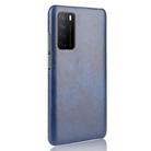 For Huawei Honor Play4 Shockproof Litchi Texture PC + PU Case(Blue) - 3