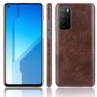 For Huawei Honor Play4 Shockproof Litchi Texture PC + PU Case(Brown) - 1