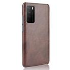 For Huawei Honor Play4 Shockproof Litchi Texture PC + PU Case(Brown) - 3