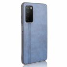 For Huawei Honor Play4 Shockproof Sewing Cow Pattern Skin PC + PU + TPU Case(Blue) - 3