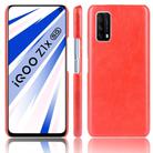 For Vivo Z1x  Shockproof Litchi Texture PC + PU Case(Red) - 1