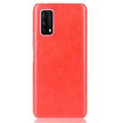 For Vivo Z1x  Shockproof Litchi Texture PC + PU Case(Red) - 2