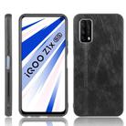 For Vivo Z1x Shockproof Sewing Cow Pattern Skin PC + PU + TPU Case(Black) - 1