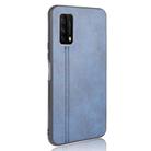 For Vivo Z1x Shockproof Sewing Cow Pattern Skin PC + PU + TPU Case(Blue) - 3