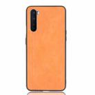 For OnePlus Nord Shockproof Sewing Cow Pattern Skin PC + PU + TPU Case(Orange) - 2