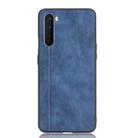 For OnePlus Nord Shockproof Sewing Cow Pattern Skin PC + PU + TPU Case(Blue) - 2