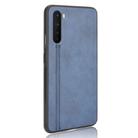 For OnePlus Nord Shockproof Sewing Cow Pattern Skin PC + PU + TPU Case(Blue) - 3