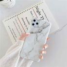 For iPhone 12 mini TPU Smooth Marbled IMD Mobile Phone Case(Snow White F6) - 1