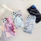 For iPhone 12 / 12 Pro TPU Smooth Marbled IMD Mobile Phone Case(Purple Stone F9) - 2