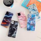 For iPhone 12 / 12 Pro TPU Smooth Marbled IMD Mobile Phone Case(Snow Powder F19) - 2