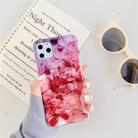 For iPhone 12 / 12 Pro TPU Smooth Marbled IMD Mobile Phone Case(Purple Stone F11) - 1