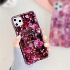 For iPhone 12 / 12 Pro TPU Smooth Marbled IMD Mobile Phone Case(Purple Stone F12) - 1