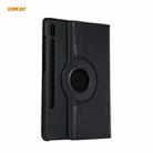 ENKAY for Samsung Galaxy Tab S8 / Galaxy Tab S7 11.0 T870 / T875 ENK-8012 360 Degree Rotation Litchi Texture Horizontal Flip PU Leather Smart Case with Holder & Sleep / Wake-up(Black) - 3