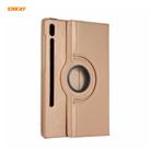 ENKAY for Samsung Galaxy Tab S8 / Galaxy Tab S7 11.0 T870 / T875 ENK-8012 360 Degree Rotation Litchi Texture Horizontal Flip PU Leather Smart Case with Holder & Sleep / Wake-up(Gold) - 3
