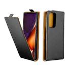 For Samsung Galaxy Note20 Ultra Business Style Vertical Flip TPU Leather Case  with Card Slot(Black) - 1