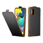 For Samsung Galaxy A51(5G) Business Style Vertical Flip TPU Leather Case  with Card Slot(Black) - 1