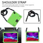 For iPad Air 2022 / 2020 10.9 Honeycomb Design EVA + PC Material Four Corner Anti Falling Flat Protective Shell with Strap(Green+Black) - 3