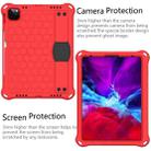 For iPad Air 2022 / 2020 10.9 Honeycomb Design EVA + PC Material Four Corner Anti Falling Flat Protective Shell with Strap(Red+Black) - 1