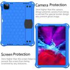 For iPad Air 2022 / 2020 10.9 Honeycomb Design EVA + PC Material Four Corner Anti Falling Flat Protective Shell with Strap(Blue+Black) - 1