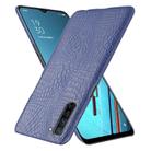 For OPPO K7 5G Shockproof Crocodile Texture PC + PU Case(Blue) - 2